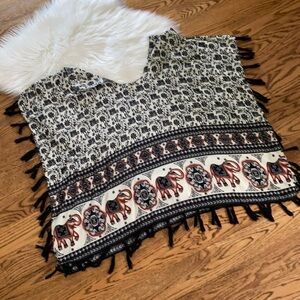 Poncho style top